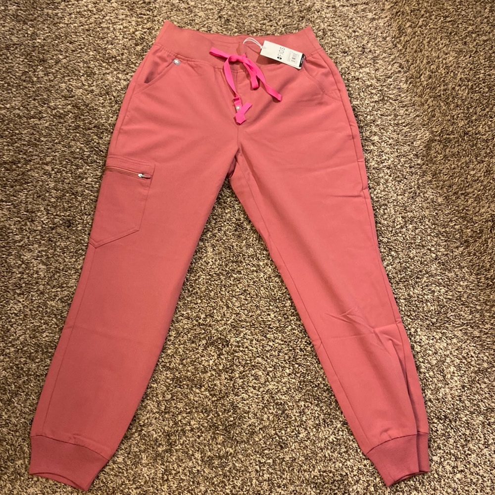Size small pink FIGS scrub bottoms. New with tags